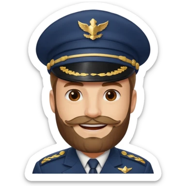 captain cap sticker