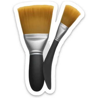 brushes in paint
 sticker