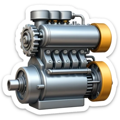 Running Engine sticker