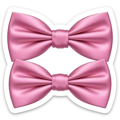 bow tie pink sticker