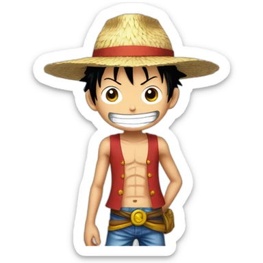 Luffy-one-piece sticker