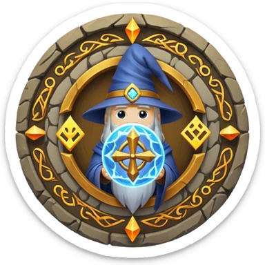 wizard's circle sticker