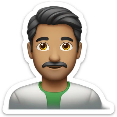 Pakistani man sticker