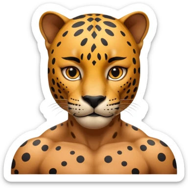 jaguar human sticker