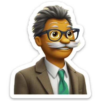 Preppy lorax  sticker