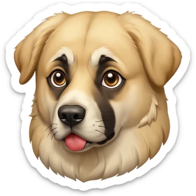 Black Anatolian shepherd dog sticker