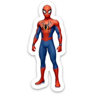 Spider-Man wearing a Denver Nuggets uniform sticker