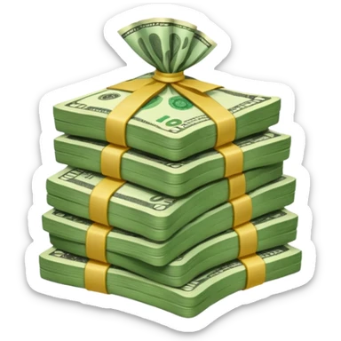 Lots of money sticker