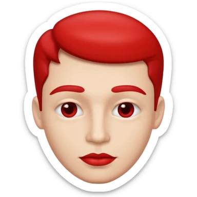 man lips only without face sticker