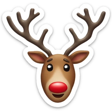 Red Nosed Reindeer sticker