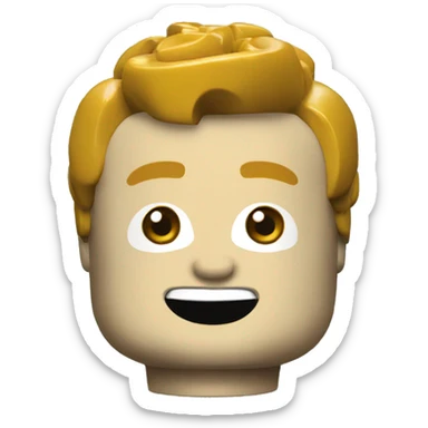Lego head sticker