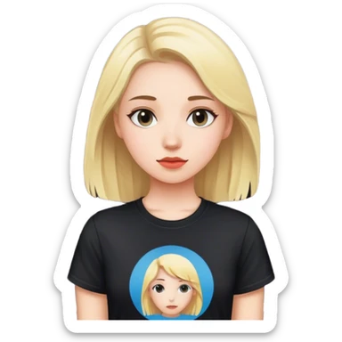 girl being at a concert sticker