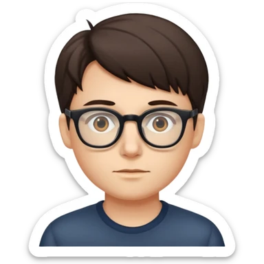 Take the glasses off the following emoji 🤓 sticker