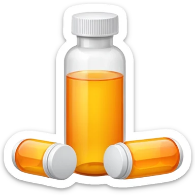 prescription pills bottle yellow orange sticker