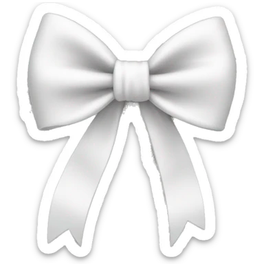 White bow sticker