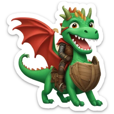 Dragon rider  sticker