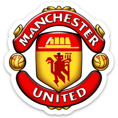 Manchester united logo emoji sticker