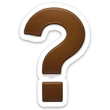 question mark sticker