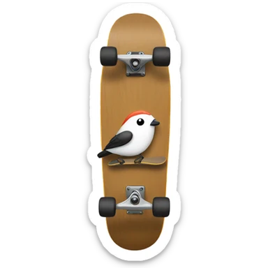 A birdhouse skateboard  sticker