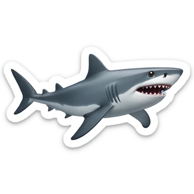 Shark that is really exciting sticker