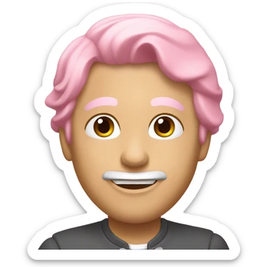 Lazo rosa pastel sticker