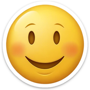 Character designing a smiley face sticker