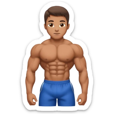 bodybuilder  Boy sticker