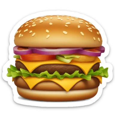 McDonald’s burger sticker