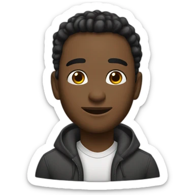 Un chico de pelo negro y grandes cejas sticker