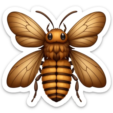 moth, life cycle stage 2 sticker