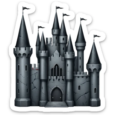 make an emoji about a castle of the movie Edward Scissorhand
 sticker