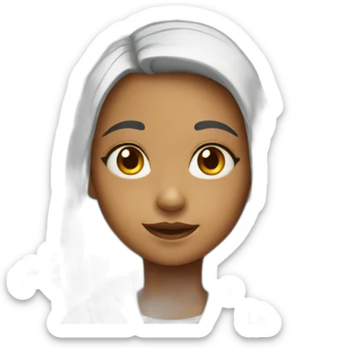 Halloween girl in school sticker