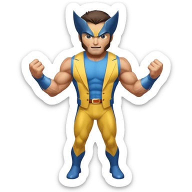 Wolverine from Deadpool & Wolverine movie sticker