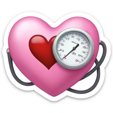 Pink blood pressure  sticker