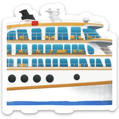 Cruise ship  sticker