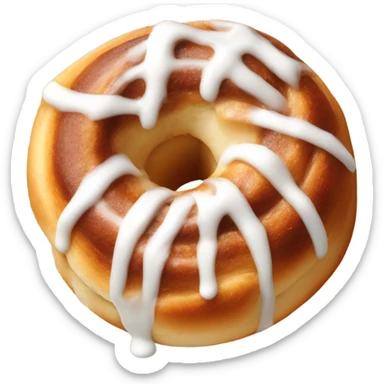 Icing cinnamon bun  sticker