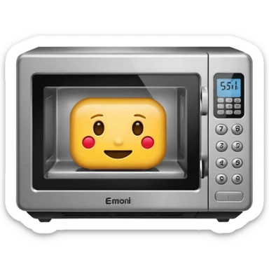 Make a microwave emoji sticker