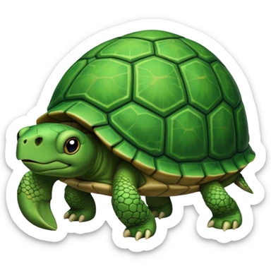 Tortue portant une maison sticker