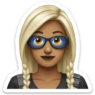 Woman Eagles fan DJ  sticker