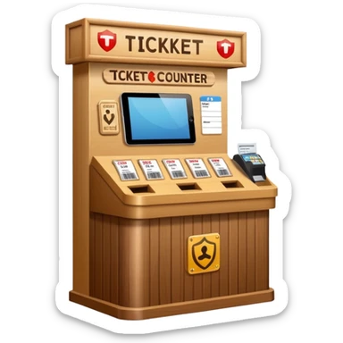 Ticket Check counter  sticker