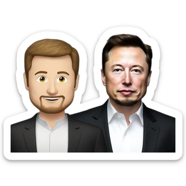 Kadyrov and Elon Musk sticker