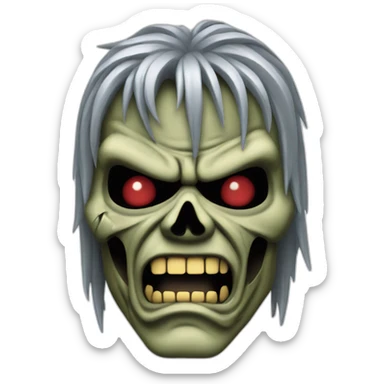 Iron maiden Eddie the head sticker