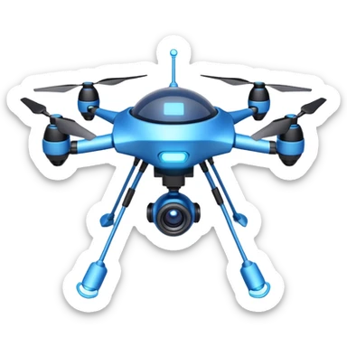 space explorer drone object icon, small futuristic drone with camera lens, glowing blue lights, sci-fi metal body, antenna details, 3D cartoon, mobile game icon style, centered, clean background, soft shadow, no text, no watermark
 
 sticker