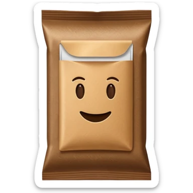 coffee packet sticker