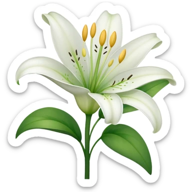 Lily flower emoji  sticker