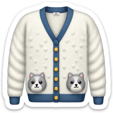 Flurry cardigan sticker