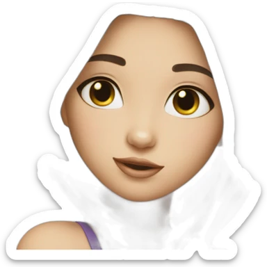 beauty girl cat sticker