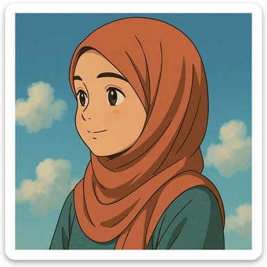 Profile picture muslim girl sticker
