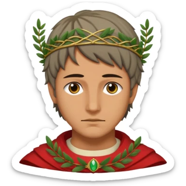 dante con alloro divina commedia sticker