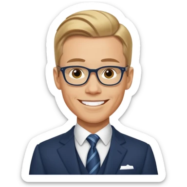 realistic Alexander Stubb, ruler of Finland sticker